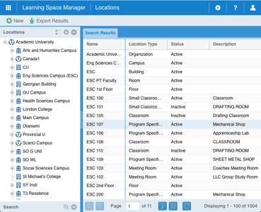 Learning Space Manager Asset Management