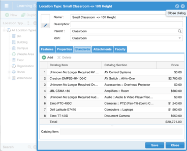 Learning Space Manager Classroom